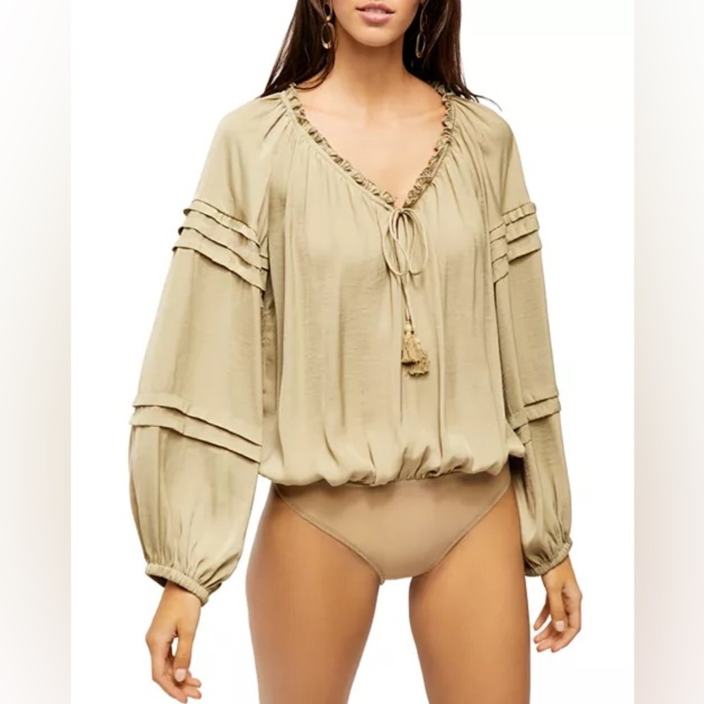 Free People All Tucks Bodysuit - Size XS